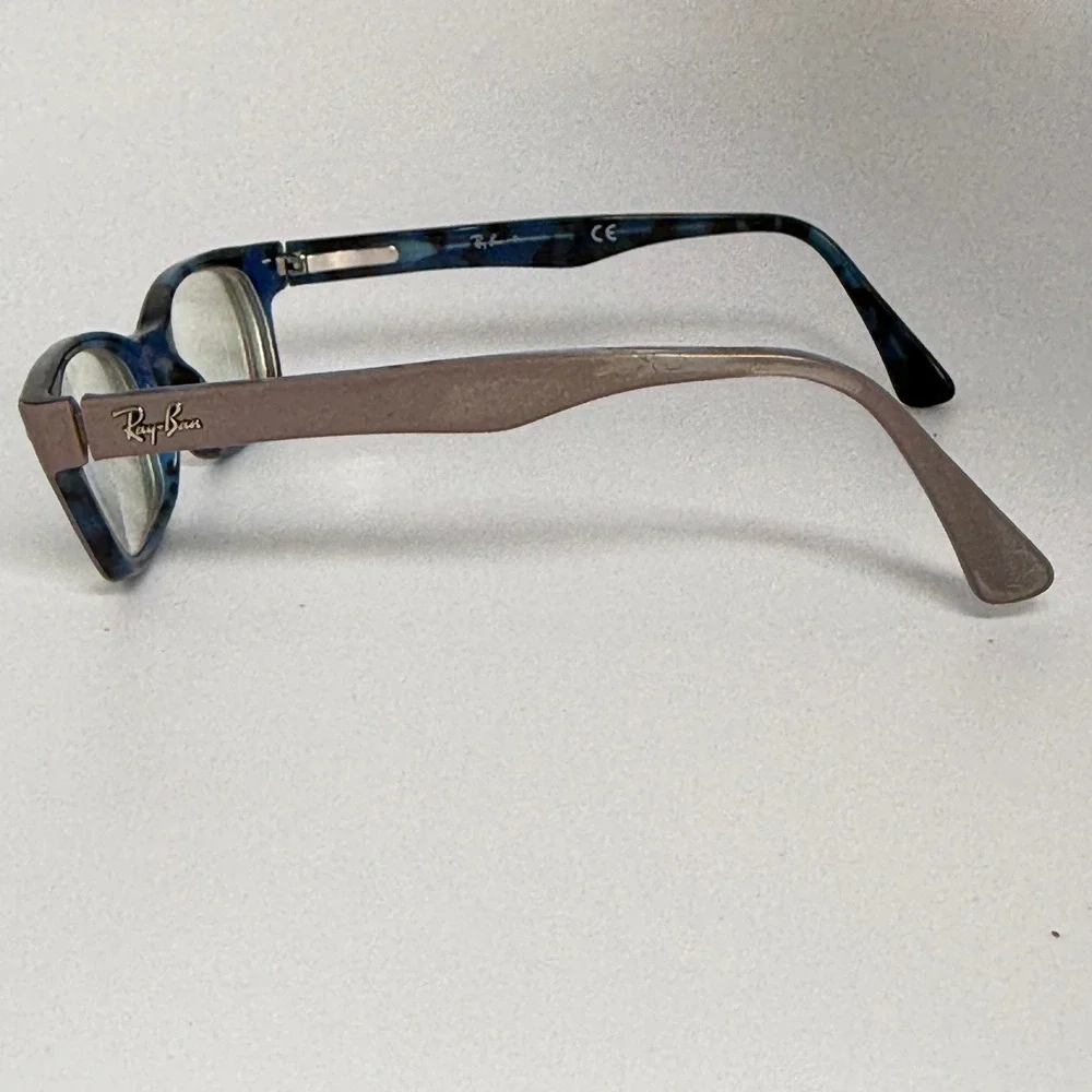 Ray-Ban RB 5150 5715 Blue Tortoise Brown Eyeglasses Frames‎ 48-19-135 Mens 21804